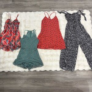 Luxxel|eyeshadow|miami lot of 4 jumpsuit romper mini dress - small